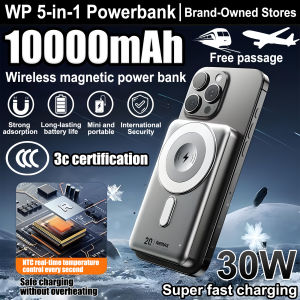 【In STOCK】Remax 3C Power Bank 10000mAh Powerbank Magnetic Wireless Power Bank Low temp Fast Charging 20W for iP/Android