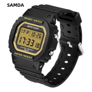 Sanda | SANDA 2107 Đồng Hồ Thể Thao Chống Nước Cho Trẻ Em Màn Hình LED Kỹ Thuật Số Hiển Thị Đồng Hồ Bấm Giờ Chống Sốc Cho Bé Trai Bé Gái Đồng Hồ Đeo Tay Điện Tử