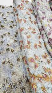 High Quality African fabric for women Tulle Lace Fabric Nigerian Luxury Stones Mesh 5 Yard for Wedding Dress Sewing Women
