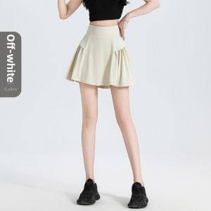 ASran | High Waist Tummy Control Skort Anti Peep Pocket