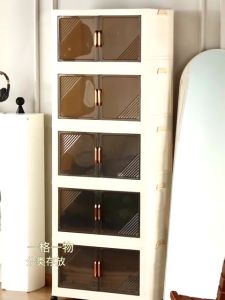 Foldable Storage Cabinet for Kitchen Durabox Bedroom Drawer Cabinet Plastic Wardrobe Storage Box