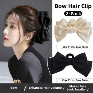 PINK EMPRESS | Elegant Double-faced Bow Hair Clip