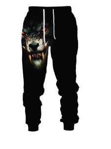 หมาป่าใหม่พิมพ์กางเกงผู้ชาย Sportwear Joggers ยาวกางเกงผู้ชายแฟชั่นกลางแจ้ง Sweatpants ชาย Hip Hop Casual กางเกง