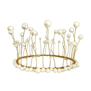 KANGBAN มงกุฎแต่งเค้ก มงกุฏไข่มุก ตกแต่งเพิ่มความน่ารัก เค้ก DIY อุปกรณ์ทำเค้ก Cake crown