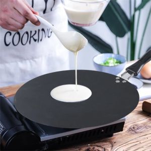 【Original+In Stock】High Quality 30cm Kitchen Griddle Pan Non-stick Grill Cast Iron Omelet Crepe Round Tawa Chapati Pan Rotti Tava Heavy Duty Cookware