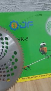 Mata Pisau Potong Rumput Gendong Model Kotak Bulat Gigi 80T Brush Cutter Blade Baja
