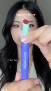 NEW! Emina Hyalupeptide Color Melt Balm - Tinted Lip Balm Melembabkan & Mencerahkan Bibir Lightweight & Cover Bibir Gelap with Peptide | Memperkuat Lip Barrier - Cocok untuk Bibir Sensitif