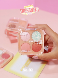 Ashley Eyeshadow Enchanted Gaze อายแชว์โด 4 เฉดสี มีทั้งเนื้อแมตต์ ชิมเมอร์ และกลิตเตอร์ (A-434)