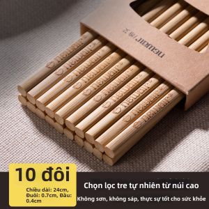 Đũa Tre Thiên Nhiên Chống Khuẩn Chống Mốc Không Sơn An Toàn Thực Phẩm