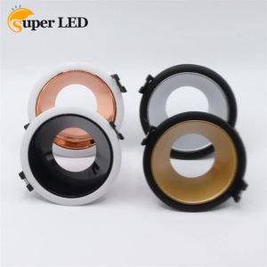 JOYINLED 2/6PCS Hot Sale LED Module MR16 White Black Led Spotlight Fixture Aluminum Round Embedded Led Downlight Frame