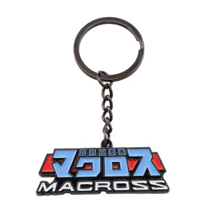 Space Fortress Super Dimension Fortress Logo 3D Font Keychain Metal Alloy Material High Quality Key Holder Accessory