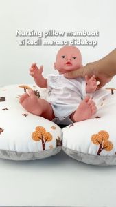 COTTONSEEDS Nursing Pillow - breast feeding nursing pillow / Bantal Ibu Menyusui untuk Bayi / bantalan bayi saat menyusui / bantal melingkar di perut ibu / kado melahirkan / bantal kehamilan