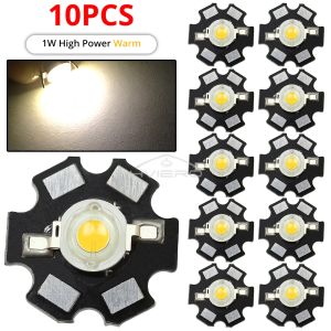 10PCS 1W High Power Chip White Red Blue Green Light Bead Emitter LED Bulb Diodes Lamp Beads With 20mm Star PCB Platine Heatsink