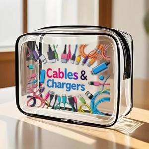 Large Capacity Transparent Travel Makeup Bag-Portable Multi-Functional Organizer for Cosmetics Pills & Outdoor Toiletry Storage