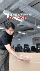 【QLED 4K】43inch - 4K Smart Google TV TCL 43T6C - HDR10+ - Tần số quét 60Hz - Dolby Atmos - Bảo Hành 2 Năm - Hàng Chính Hãng