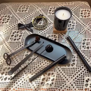 Stainless Steel Candle Wick Trimmer Oil Lamp Trim Scissors Professional Candle Snuffer Cutter