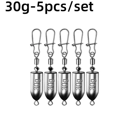 5PCS 10g/15g/20g/25g/30g/40g/50g/60g Lead Sinker Concave Bottom Roadrunner Tapering Sinkers Fishing Connector Tackle
