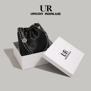 UR Korean Style Folded Bucket Bag Womens New 2025 Fashion Chain Underarm Bag Versatile Commuting Single Shoulder Crossbody Bag