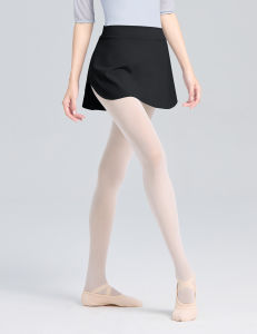 Women Side Split Dance Skirts Adult Versatile A-line Skirts Yoga Fitness Tennis Wear Widen Elastic Waistband Ballerinas Dress