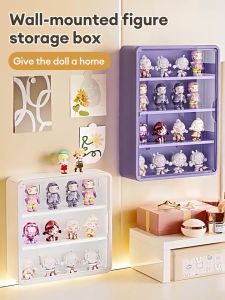 STON Popmart Acrylic Display Rack Wall Mounted Display Box Blind Box Storage Cabinet Stand Multi-layer Dustproof Storage