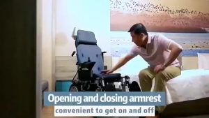 XCFASHION Electric wheelchair foldable intelligent elderly mobility scooter disabled walker