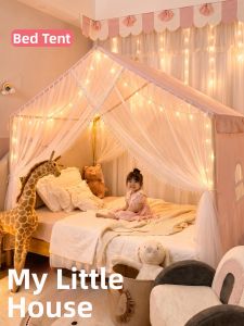 Gaorui | Childrens Bed Tent Canopy Girls Easy Install Full Coverage
