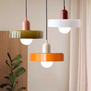 Vintage Nordic Glass Dining Room Bedroom Chandelier Minimalist Table Light Lighting Ambiance Light Cafe Bar Card Chandelier
