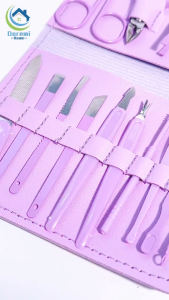 กรรไกรตัดเล็บ ครบเช็ต 8/16 ชิ้น พร้อมกรรไกรตัดคิ้ว ตะไบเล็บ ส้อมทําความสะอาดผิวหนังที่ตายแล้ว ที่ตักหู เข็มสิว