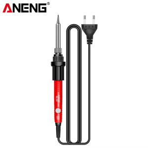 ANENG | ANENG Electric Soldering Iron Portable 60W Adjustable Temperature 200℃-450℃ EU Plug 220V Welding Tool for DIY Electronic Repair