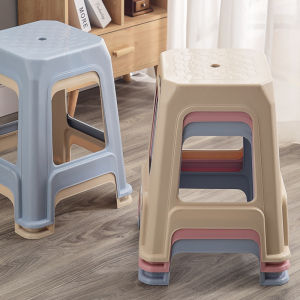 GUANGMANZHI | Stackable Reinforced Plastic Stool Square
