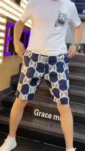 CZ HOME กางเกงขาสั้น แฟชั่นสามารถสวมใส่ได้ทั้งชายหญิง GGลายโมโนแกรม ใส่สบายแห้งเร็ว QC-DK8006