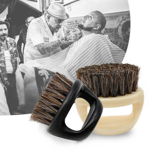 🔥Ring Beard Brush Hair Cutting Cleaning Shorn Hair Brush Men Beard Care Styling Brush LovelylifeFu👍