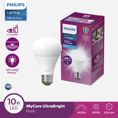 Lampu Philips Bohlam LED MyCare Ultra Bright 10W E27 6500K Putih