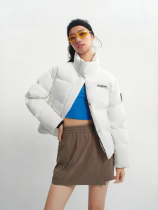 BOSIDENG | Thick New Short Stand Collar Quilted Down Coat