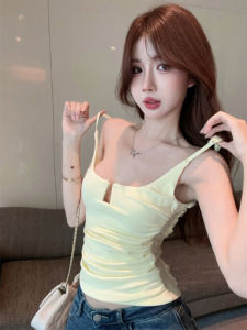 Summer Heart Collar Unique Design Sweet And Spicy Strap Vest Women Pure Desire Inner Wear Base Shirt Spicy Girl Top