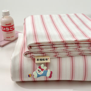 Thickened Pure Cotton Old Rough Cloth Bedding Set Three-Piece Set Towel Embroidery Single Bed Canopy New 2025 Dormitory Style