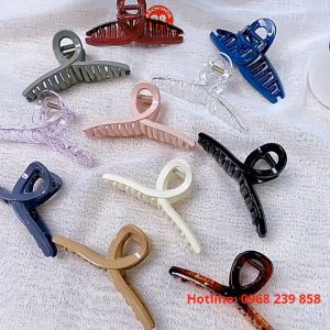 Kẹp tóc càng cua Hàn Quốc nữ đẹp hottrend nhám cỡ size lớn vừa - Cặp búi tóc dễ thương cào 16 răng 8 răng dễ cặp thời trang mới