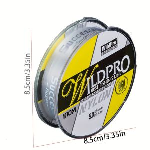 Noihara Fishing Line Main Line Sub-Line High-Strength Transparent Fishing Line 3937.01inch Sea Rod Line Gummy Nylon Line