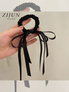 ZIJUN | Elegant Black and White Bow Hair Rope