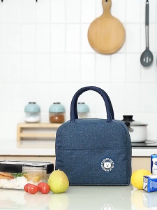 【VIDKHSY Store】Large Capacity Lunch Box Bag Aluminum Foil Insulation Lunch Bag Waterproof Bento Thermal Insulation Bag for Picnic Office School