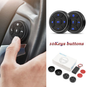 Car Wireless Remote Control 10Keys Steering Wheel Radio Controller Android Long Distance Sound Multimedia Control Smart Buttons