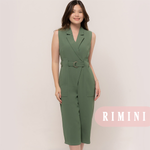 RIMINI - Jumpsuit Wanita Midi Belted Premium Size Xs-XL Olsen 579-1