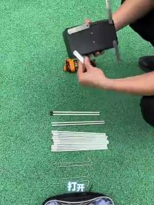 Portable Folding Badminton Net Outdoor Home Outdoor Simple Frame Badminton Net For Pickleballs Tennis Volleyball Training【SMQ】