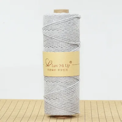 2mm Cotton Yarn DIY Handmade Weaving Hemp Cotton Hook Bag Yarn Cotton Rope Medium-Thick Hook Hat Yarn Hook Weaving Cotton Linen