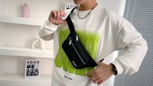 Mens Waist Bag Multi Functional Mobile Phone Bag Waterproof Wear-resistant Cash Bag Multi-pocket Waist Bag