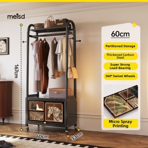 MEISD | Freestanding Mobile Closet Storage Rack