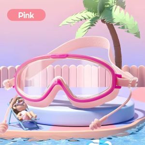 Kacamata Renang Snorkling Anak Laki Perempuan Lensa Besar Anti Fog Umur 3-18 Tahun