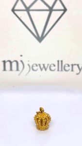 MJ Jewellery 3D 999.9/24K Pure Gold Crown Pendant B716