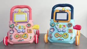 AODUOYAYA 4 in1 Baby Push Walker Baby Toddler Stroller Toy Kids Sit-to-Stand Walker Early Learning Musical