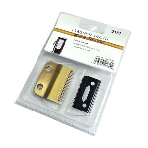 VGR | Professional Stagger Tooth Gold Blade Set High Precision Replacement Head For Wahl Cordless Magic Clip 8148
